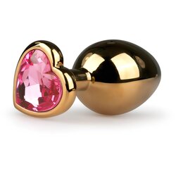 EasyToys - Anal Collection Kovinski analni čep No. 7, zlat/roza Cene