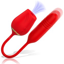 Mia. Amalfi Double Pleasure Suction + Up & Down Red Cene