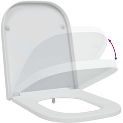 vidaXL Beli Plastika Standard WC sedež Drugo Moderno Beli WC sedež Cene