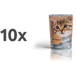 Petkult Cat Kitten&Junior - trska/sardine - 100 g 10 x 100 g Cene