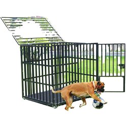 BINGOPAW Kletka za pse, trdna kovinska konstrukcija, prostoren dizajn, črna, XL 42x30.5x34.8 palca, (5000211845) Cene