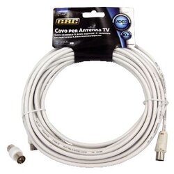 Gbc antenski kabel + 9.5mm m/m adapter, bijeli, 10.0m Cene