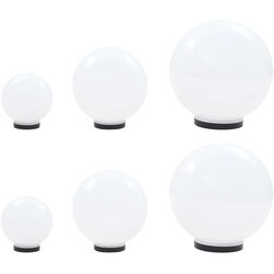 vidaXL 6-dijelni set LED kuglastih svjetiljki 20/30/40 cm PMMA Cijene