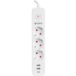 S_Link S-Link Produžni kabl SPG3-PD20 1 USB 3.4A + 1 TypeC PD20W H05VV-F 3G1.0mm 1.5m Cene