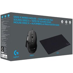 Logitech G502 X črna + G240 gaming podloga, (21548600) Cene