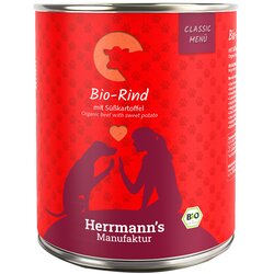Herrmanns Ekonomično pakiranje Herrmann's Classic Bio-Menu 12 x 800 g - Eko-govedina s eko-batatom Cene