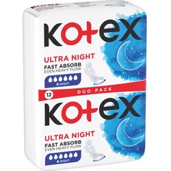 Kotex ultra Comfort Night vložki 12 kos Cene