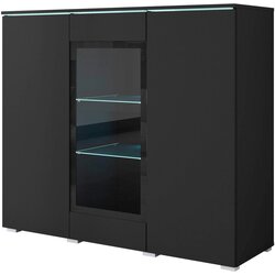 P & B Visoka Komoda Vera 120, Črna, Led Cene