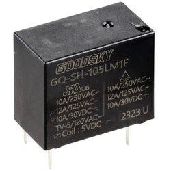 GoodSky GQ-SH-105LM1F relej za tiskane pločice 5 V/DC 10 A 1 zatvarač 1 St. Cene