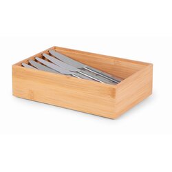 Compactor Škatla za shranjevanje iz bambusa, 22,5 x 15 x 6,35 cm Cene
