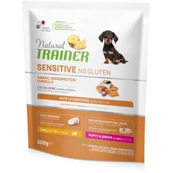 Natural Trainer Sensitive No Gluten Puppy & Junior Mini - losos 800g Cene