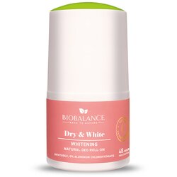 BIOBALANCE Dry & White Whitening Natural Deo Roll On 50 ml Cene