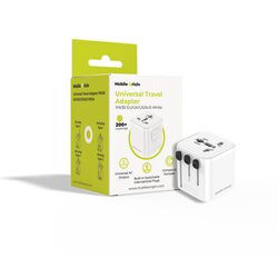 MOBILE ORIGIN Travel Adapter PW30 EU /UK /US /AUS, white Cene