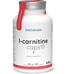 NUTRIVERSUM L-Carnitine Caps – L-karnitin za podršku metabolizmu masti | Veganske kapsule Cene