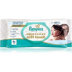 Pampers Aqua Soft Touch vlažne maramice za čišćenje za djecu 60 kom Cijene