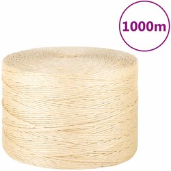 vidaXL Vrv iz 100 % sisala 3 mm 1000 m Cene