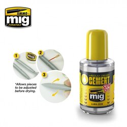 AMMO by MIG Jimenez medium dense cement slow dry (sporosušivi lepak za plastiku) Cene