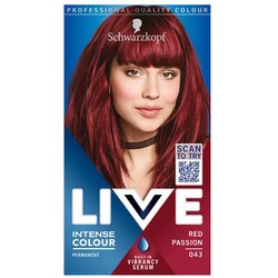 LIVE Intense Colour permanentna barva za lase odtenek 043 Red Passion 1 kos Cene