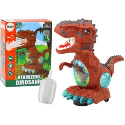 Dinosaur Dancing Obstacle Sensor Lights Sounds Brown Cene
