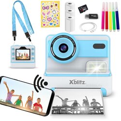 Xblitz FLASH BLUE INSTANT CAMERA WITH THERMAL PRINTER FOR CHILDREN Cene