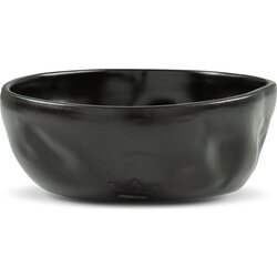 Dutchdeluxes 2-delni set nagubanih keramičnih skled - large - Black Matt Cene