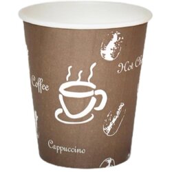EURONOVA Coffee to go lonček / 210ml / 70mm / rjavi / 50kos, (21364523) Cene