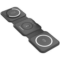 Vtech Choetech T588-F 3v1 magnetni brezžični polnilnik 15W (črn), (20633198) Cene