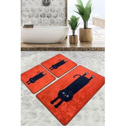Comfort Set tepiha za kupatilo Comfort, 3 komada, narandžasta Cene