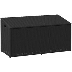 vidaXL Vrtna kutija za pohranu crna 110x50x58 cm od poliratana Cijene