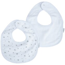 Bébé Douceur Bijeli podbraci u setu 2 kom od muslina – Cene