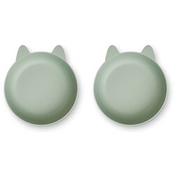 Liewood 2 dijelni set posudica od bio plastike solina rabbit dusty mint Cijene