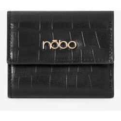 Kesi Nobo Women's Small Natural Leather Wallet Black Cene