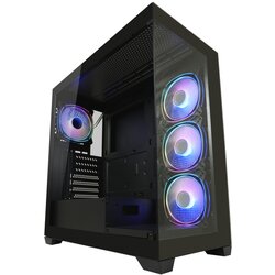 LC-Power Case Gaming 715B Midi-tower, ATX, 4x ARGB fan1x USB-C, 2x USB-A Cene
