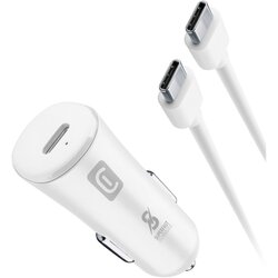 Cellular Line avto polnilec, usb-c, 25W + kabel usb-c, bel Cene