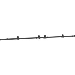 vidaXL Komplet opreme za drsna vrata 305 cm jeklo črne barve, (5000215460) Cene