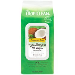 TropiClean Hypoallergenic negovalni robčki - 100 kosov Cene