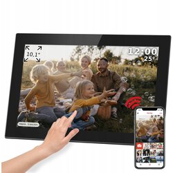Krüger&Matz Touch digitalni foto okvir FRAMEO Wi-Fi zvočnik 10,1″ črn + APP, (5000129288) Cene