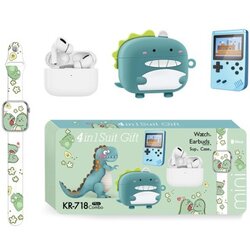  karler bass k718-combo set (mini watch, konzola, tws bluetooth slusalice + futrola za slusalice dinosaurus) ( IT1220 ) Cene