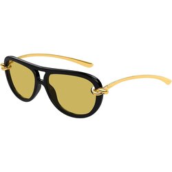 Bottega Veneta BV1418S 001 ONE SIZE (58) Črna/Zelena Cene