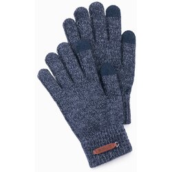 Ombre Men's elegant wool blend gloves - graphite melange Cene