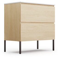 Blumfeldt johnstone, umivaonik i kupaonski ormarić, 80 cm, keramički umivaonik, soft-close Cene