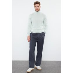 Trendyol Mint Slim Cotton Turtleneck Plain Knit Sweater Cijene