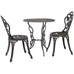 Bistro 3-dijelni bistro set od lijevanog aluminija Cene