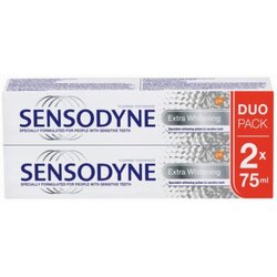 Sensodyne Extra Whitening belilna zobna pasta s fluoridom za občutljive zobe 2x75 ml Cene