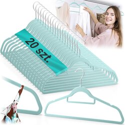 Massido Premium Velvet Clothes Hangers Set of 20 by MS-859, (21740738) Cene