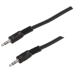 Boschmann Utičnica Audio Priključni kabel [1x 3,5 mm banana utikač - 1x 3,5 mm banana utikač] 1.5 m Crna Cene