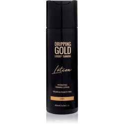 Dripping Gold Luxury Tanning Lotion vlažilno samoporjavitveno mleko za intenzivno porjavelost odtenek Dark 200 ml Cene