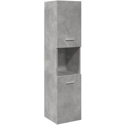 vidaXL Kupaonski viseći ormarić siva boja betona 30x30x130 cm drveni Cijene