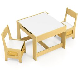 Costway Otroška mizica z 2 stolčkoma in snemljivo mizno ploščo, (5000329601) Cene