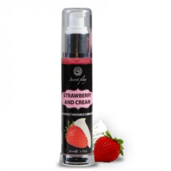 SecretPlay Kissable Lube & Hot Oil Strawberry & Cream 50ml Cene